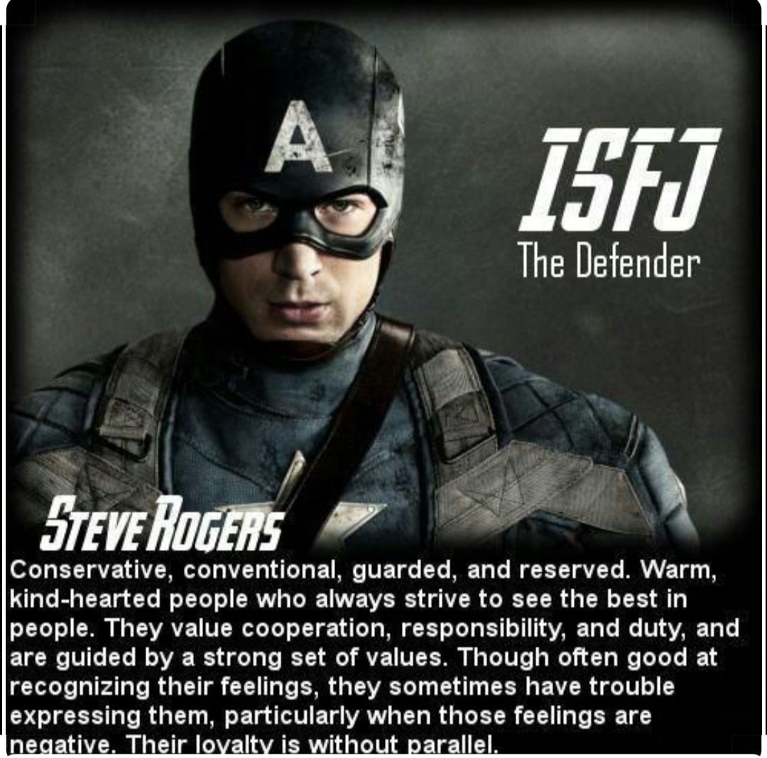 CAPTAIN AMERICA/ ISFJ
