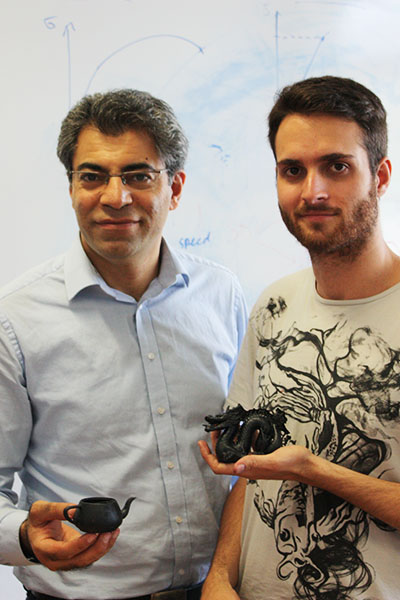 Zarbakhsh Javad 3D Printed parts in hand