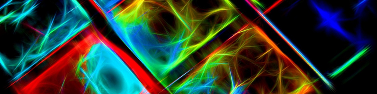 Digital Art Abstract Neon 1200 300