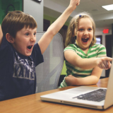 Kind and Computer Aided Education, colored eye contacts