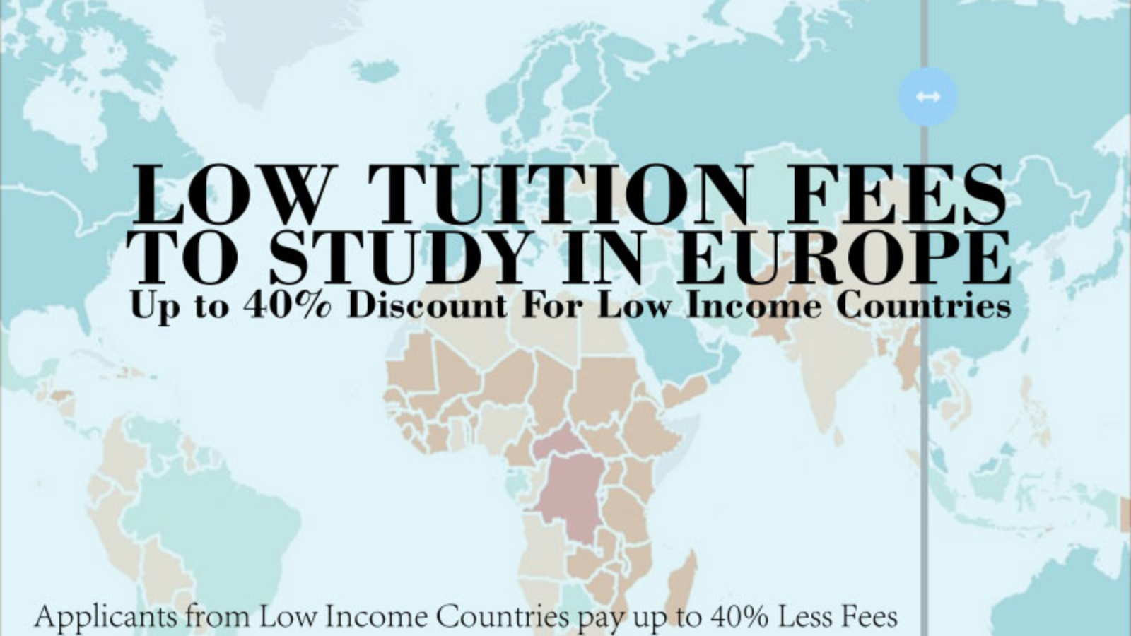 Low Tuition Fees for Study in Europe For Low Income Countries