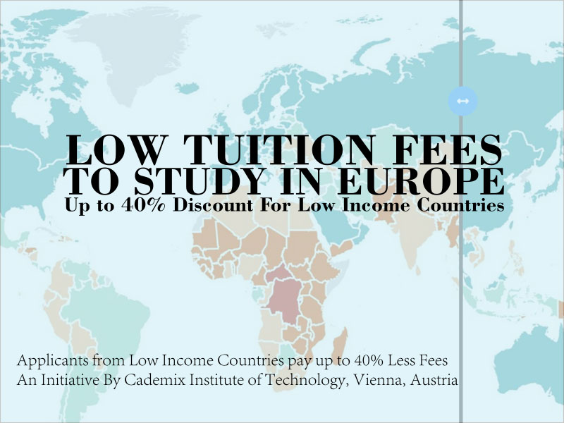 Low Tuition Fees for Study in Europe For Low Income Countries