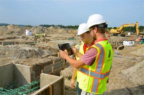 3D rendered design drawing being viewed on site on a tablet