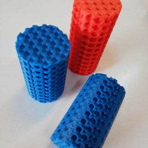 sound insulation isolation material 3D Printing specimen Cademix Blue Red FDM