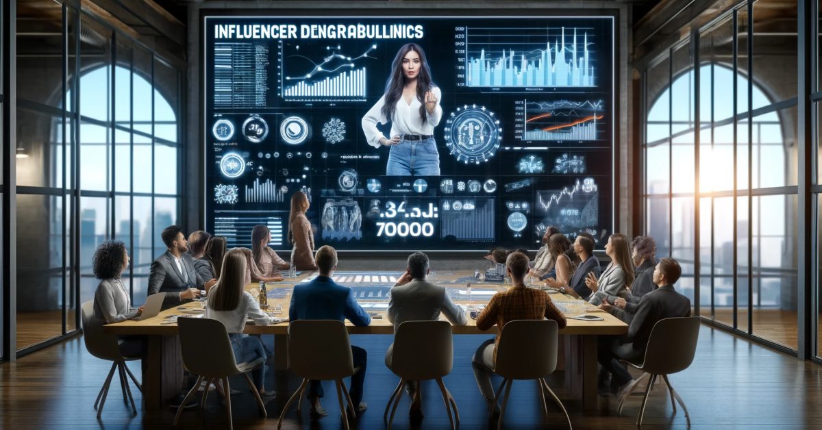 This scene captures marketing professionals analyzing influencer data, ideal for illustrating the strategic discussions behind influencer popularity. By Samareh Ghaem Maghami, Cademix Magazine