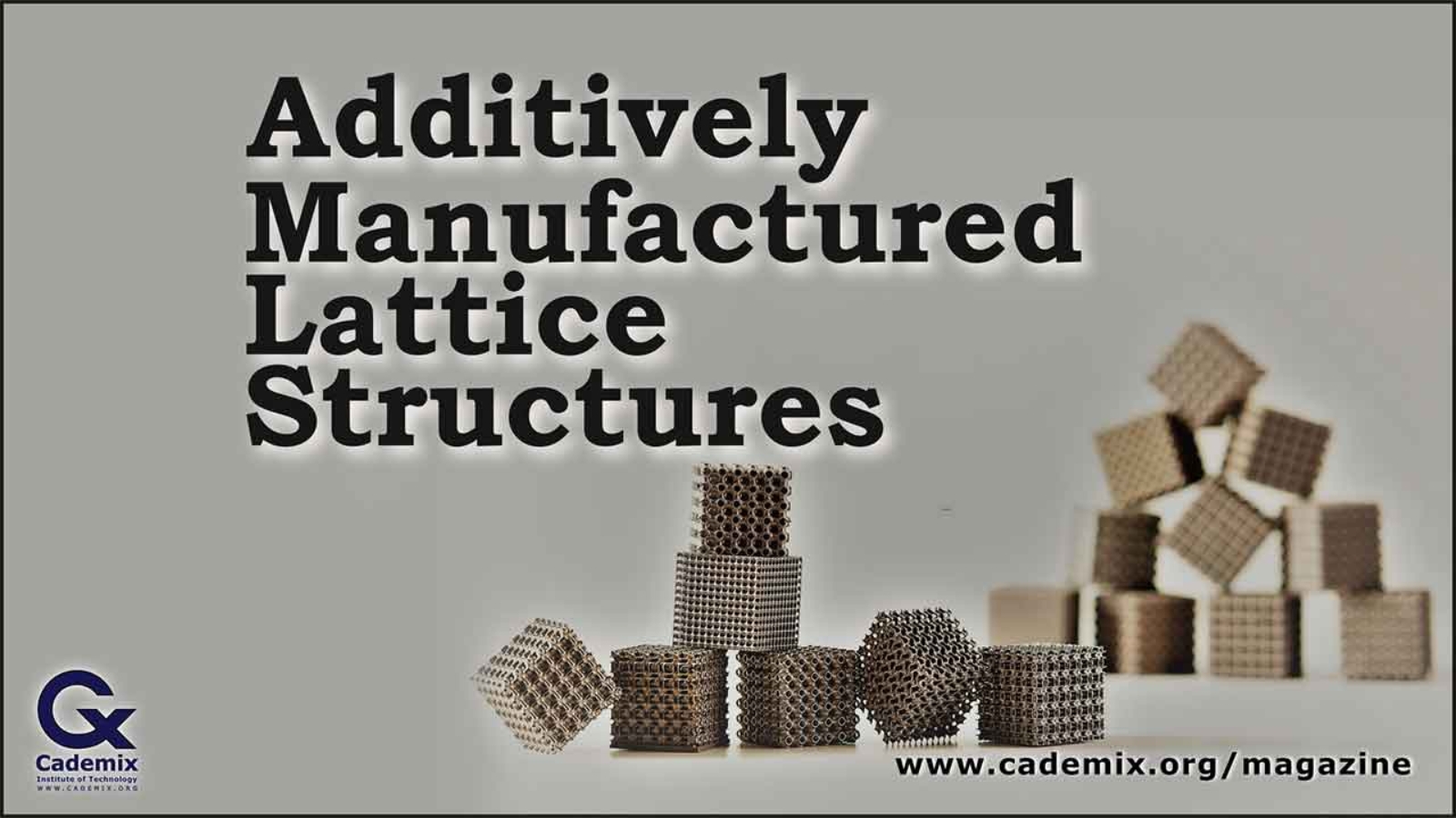 Additively Manufactured Lattice Structures Oraib Al-Ketan 3D Printed Cademix Magazine Article