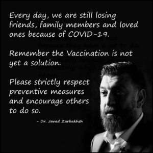 Ali Ansarian Covid19 Iran Quote Vaccination Javad Zarbakhsh