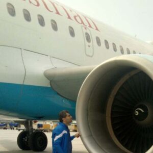 Austrian Airlines Javad Zarbakhsh Engine Airport Aviation Jobseekers pathway programs Europe