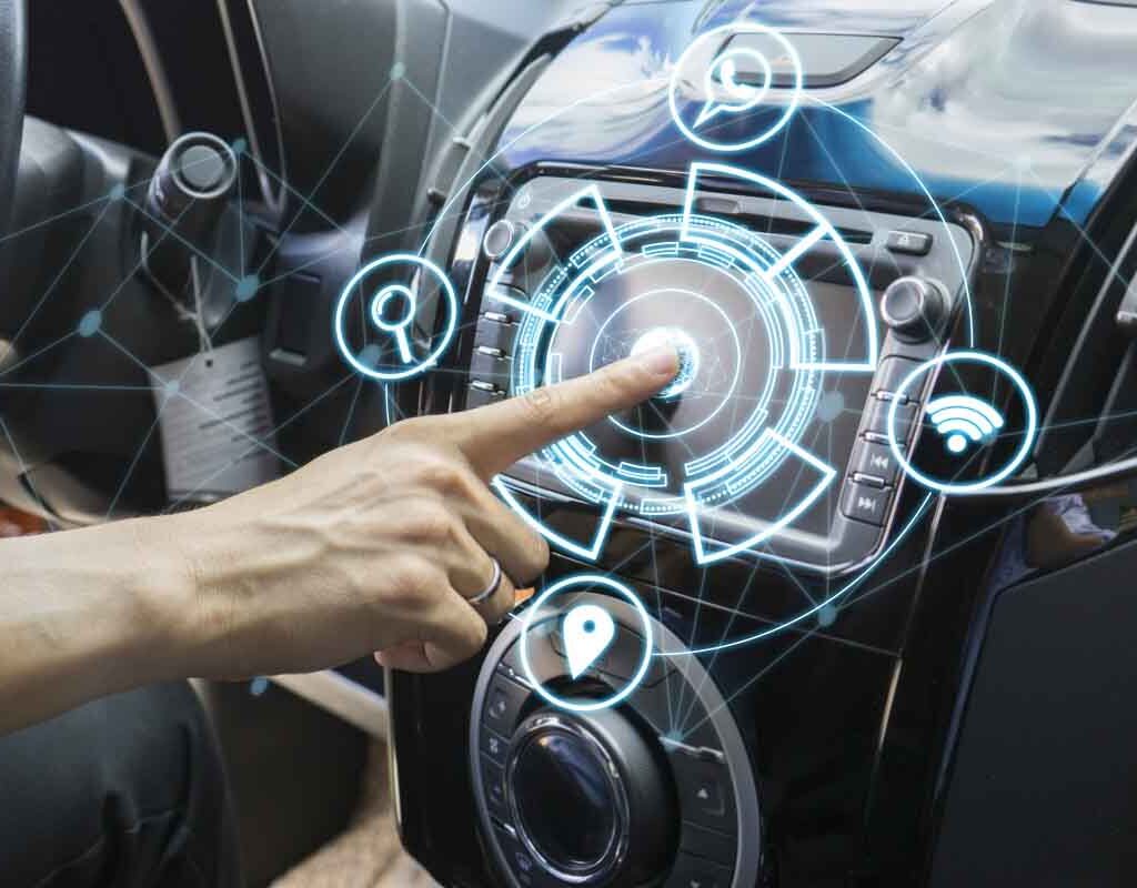 Car Dashboard High Tech AI beyond 2020