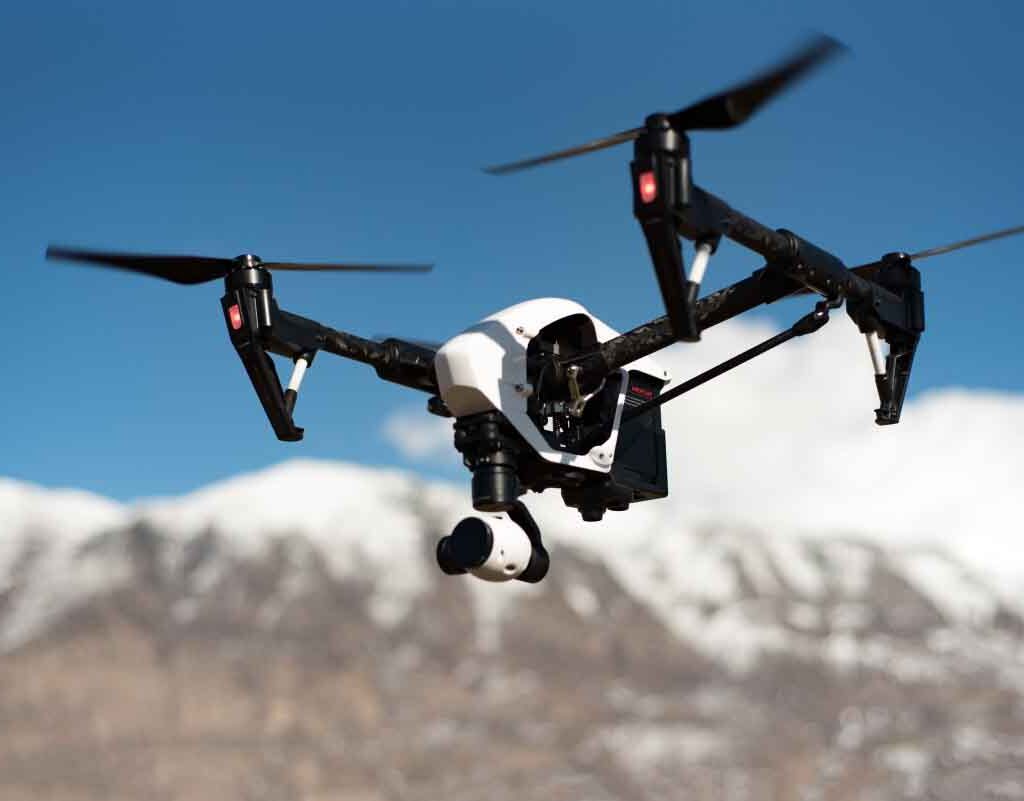 Drone Camera AI Intelligence Mountains