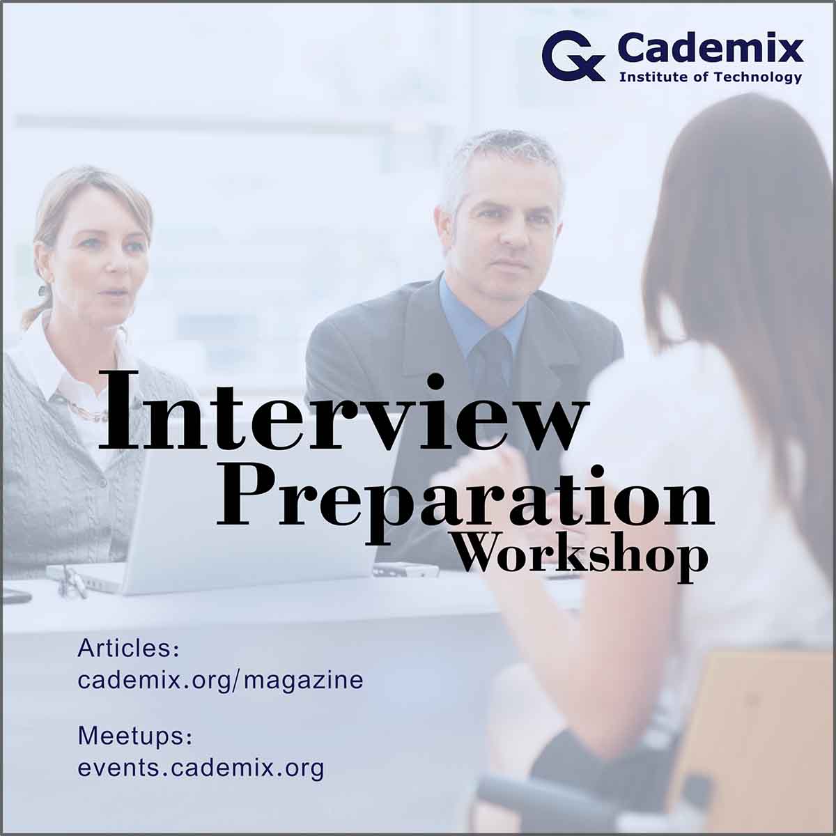 Interview Preparation Workshop Poster