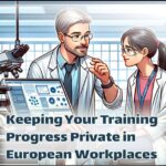 Keeping Your Training Progress Private in European Workplaces