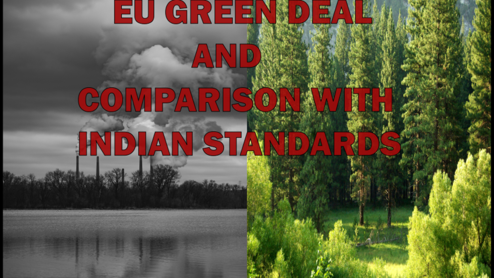 Eu Green Deal India EU Comparison