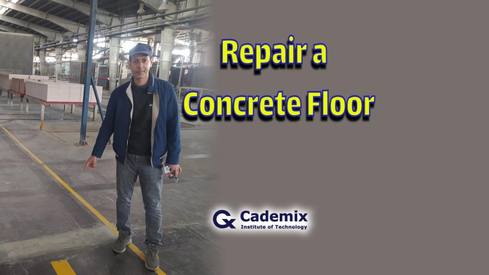 Repair a concrete floor-Mohammadreza beizaee-special-cement-block-cademix magazine
