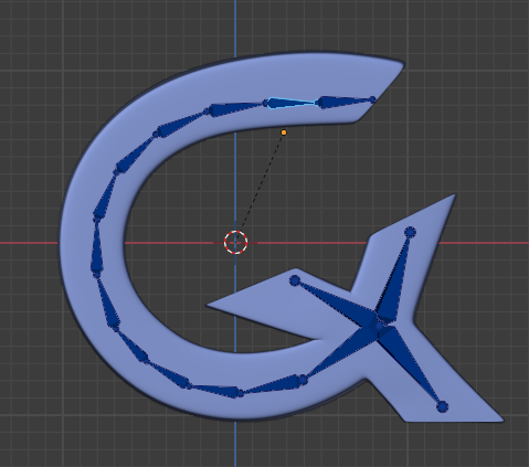 3d rigging An image demonstrating binding or parenting of a rig to a mesh cademix