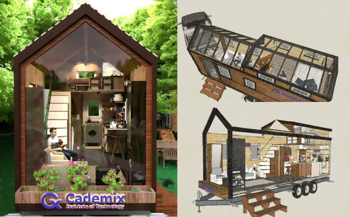 The factors in the design process of a tiny house habitable and portable,Shahrbanoo (Shohreh) Rajabi, Associate 3D Generalist and Interior Designer at Cademix Institute of Technology