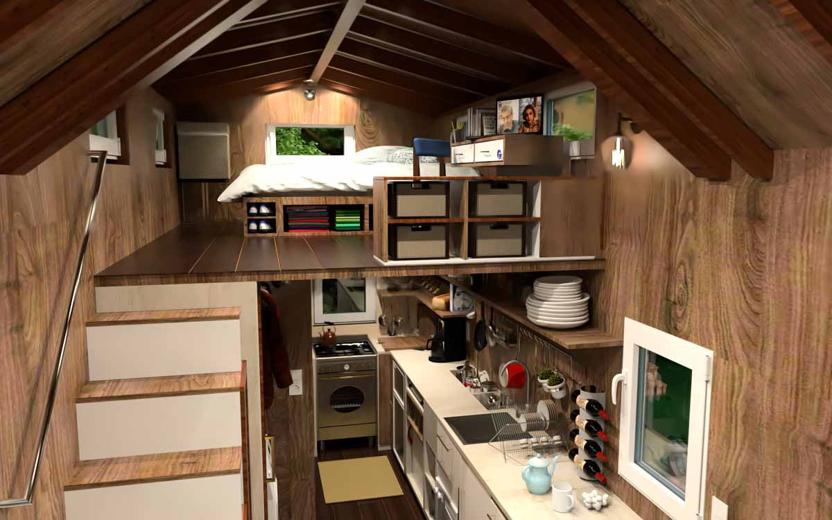 The factors in the design process of a tiny house habitable and portable,Shahrbanoo (Shohreh) Rajabi, Associate 3D Generalist and Interior Designer at Cademix Institute of Technology