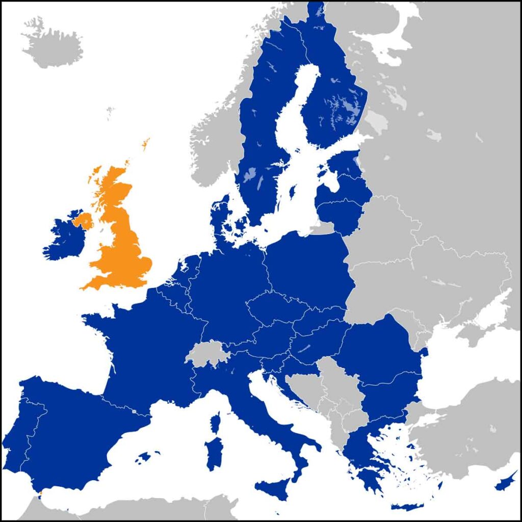 UK EU Map Job Seekers Brexit