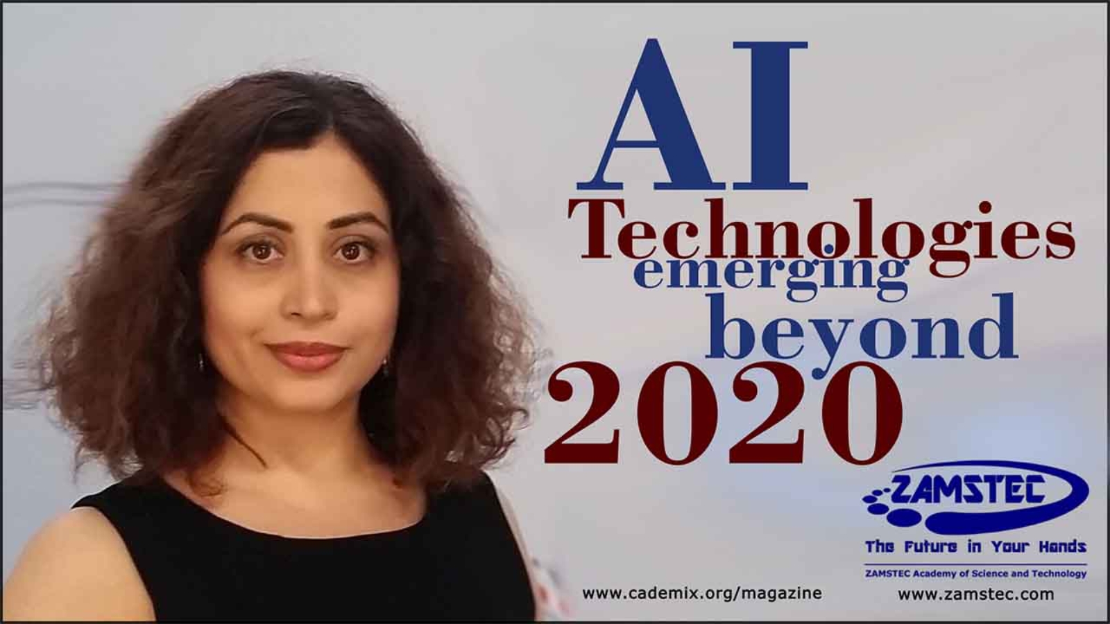 Zoe Amin-Akhlaghi Article Poster AI Artificial Intelligence beyond 2020