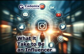 a blurred background incorporating subtle symbols of various social media platforms by Samareh Ghaem Maghami, Cademix Magazine