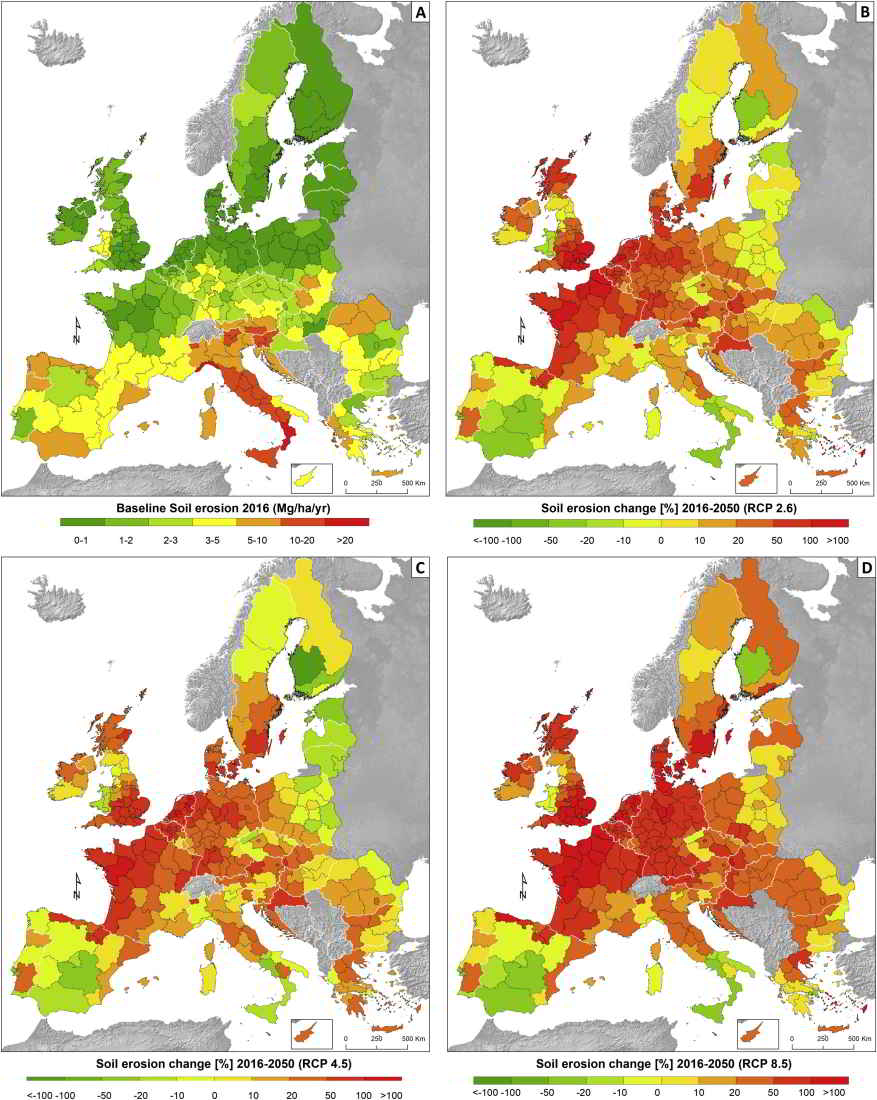 soil erosion by water in EU
