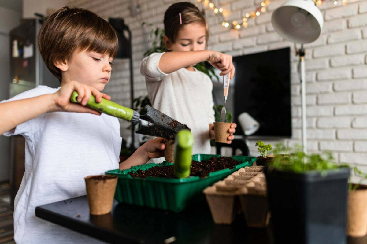 Teaching Gardening to children