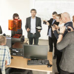 3D Printing Workshop Train the trainers Javad Zarbakhsh group taking photos Agile Weiterbildung and Continuing Education Framework at Cademix Institute of Technology