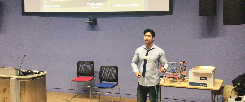 Javaid Butt presenting