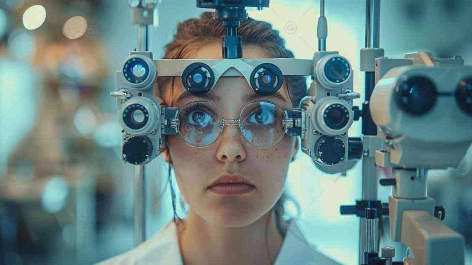 phoropter, optician technician