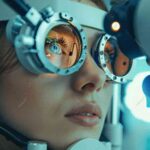 examination, phoropter,prescription glasses, astigmatism, eye exam, color contacts for astigmatism, biofinity toric, Eye Exam and Glasses Same Day